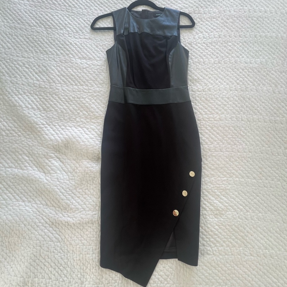 Marciano Gray Sleeveless Halter Sheath Dress